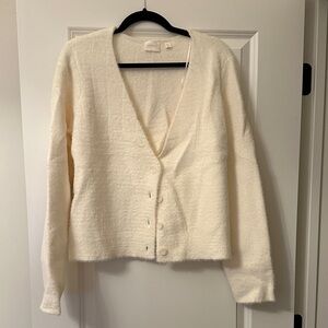 Cyrus Cream Button-Up Cardigan